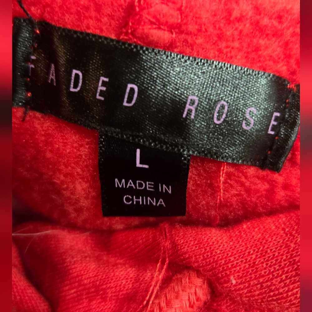 Faded Rose Ultimate Angel patched Vibes Hoodie